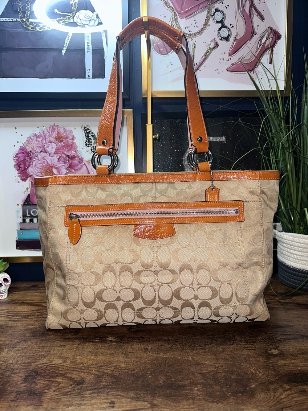 Coach Penelope Signature Tote - Picture 1 of 15